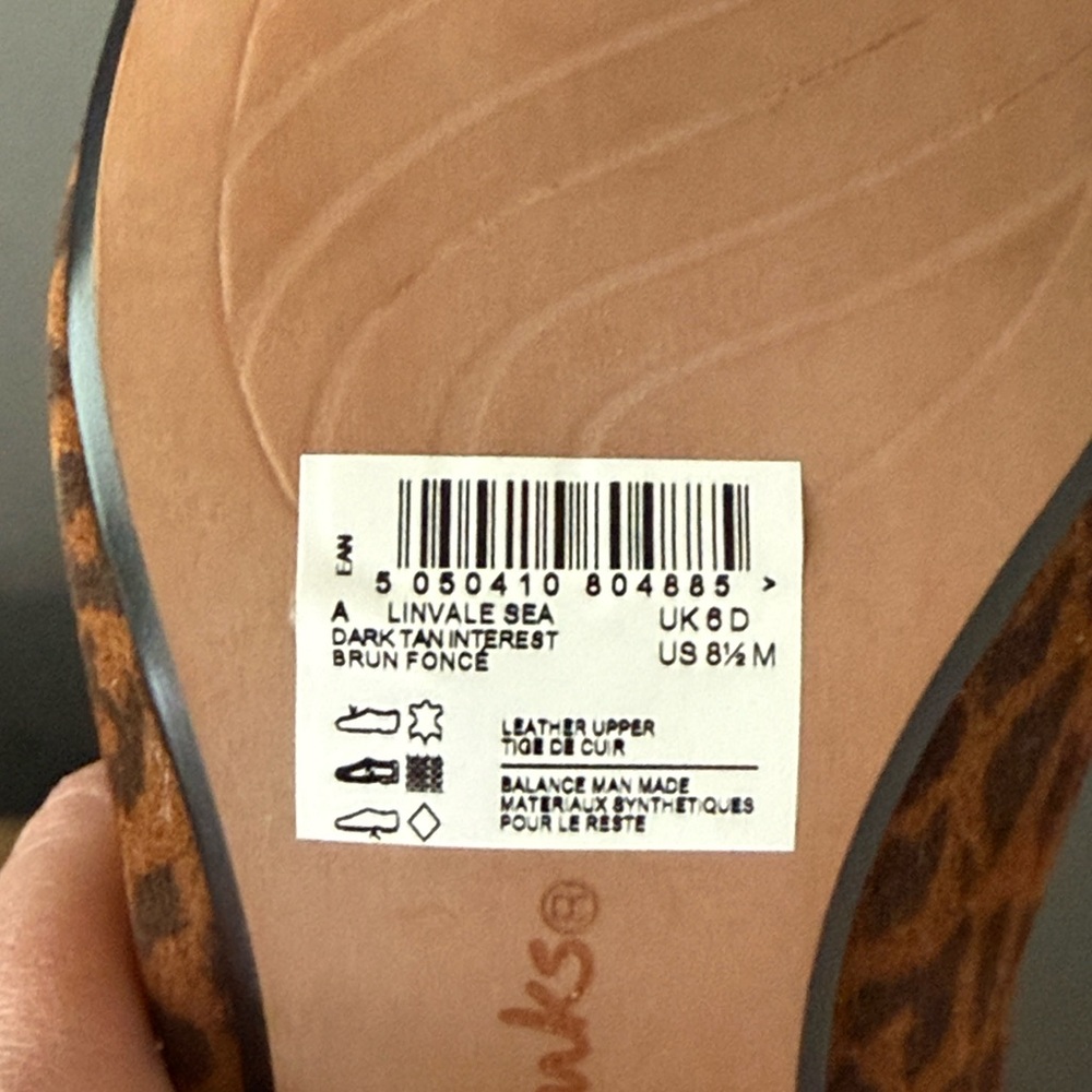 Clarks Leather "Linvale" ankle Bootie Cheetah Size 8.5 M - Picture 10 of 10